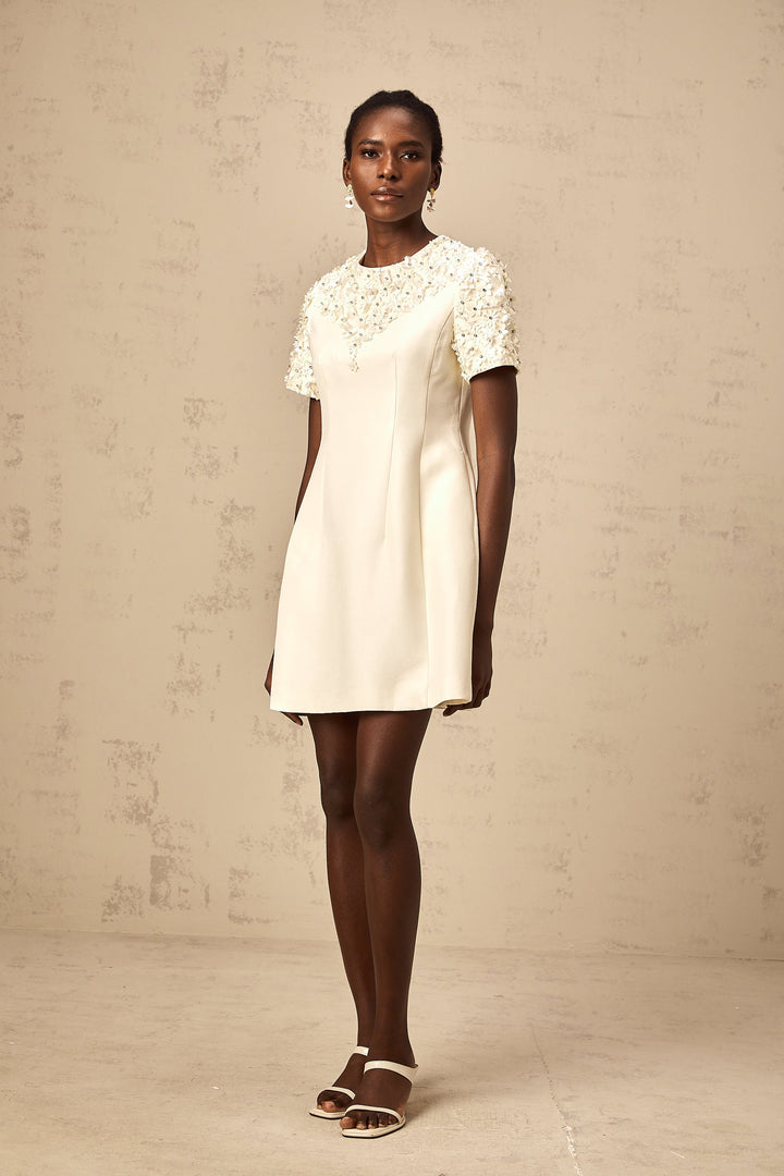 Levoire | Robe Mini Avec Appliqué Floral