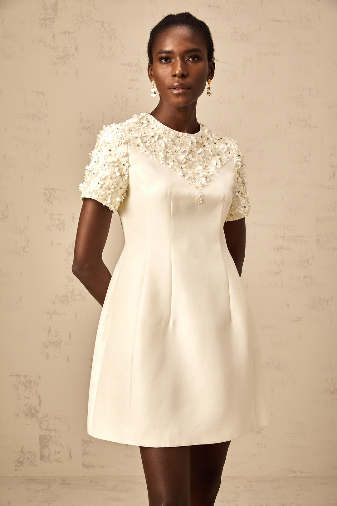 Levoire | Robe Mini Avec Appliqué Floral