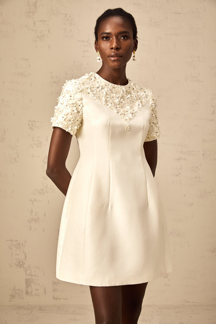 Levoire | Robe Mini Avec Appliqué Floral