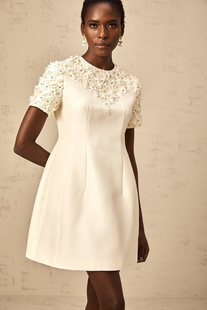 Levoire | Robe Mini Avec Appliqué Floral