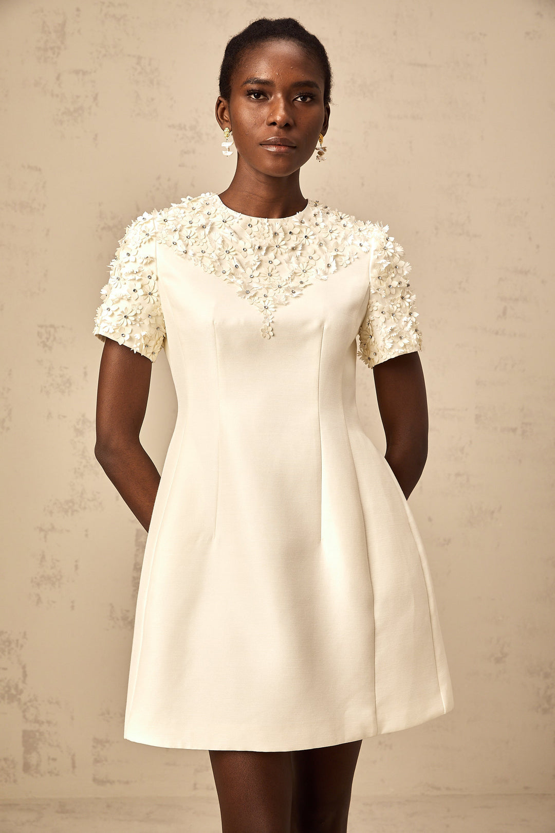 Levoire | Robe Mini Avec Appliqué Floral