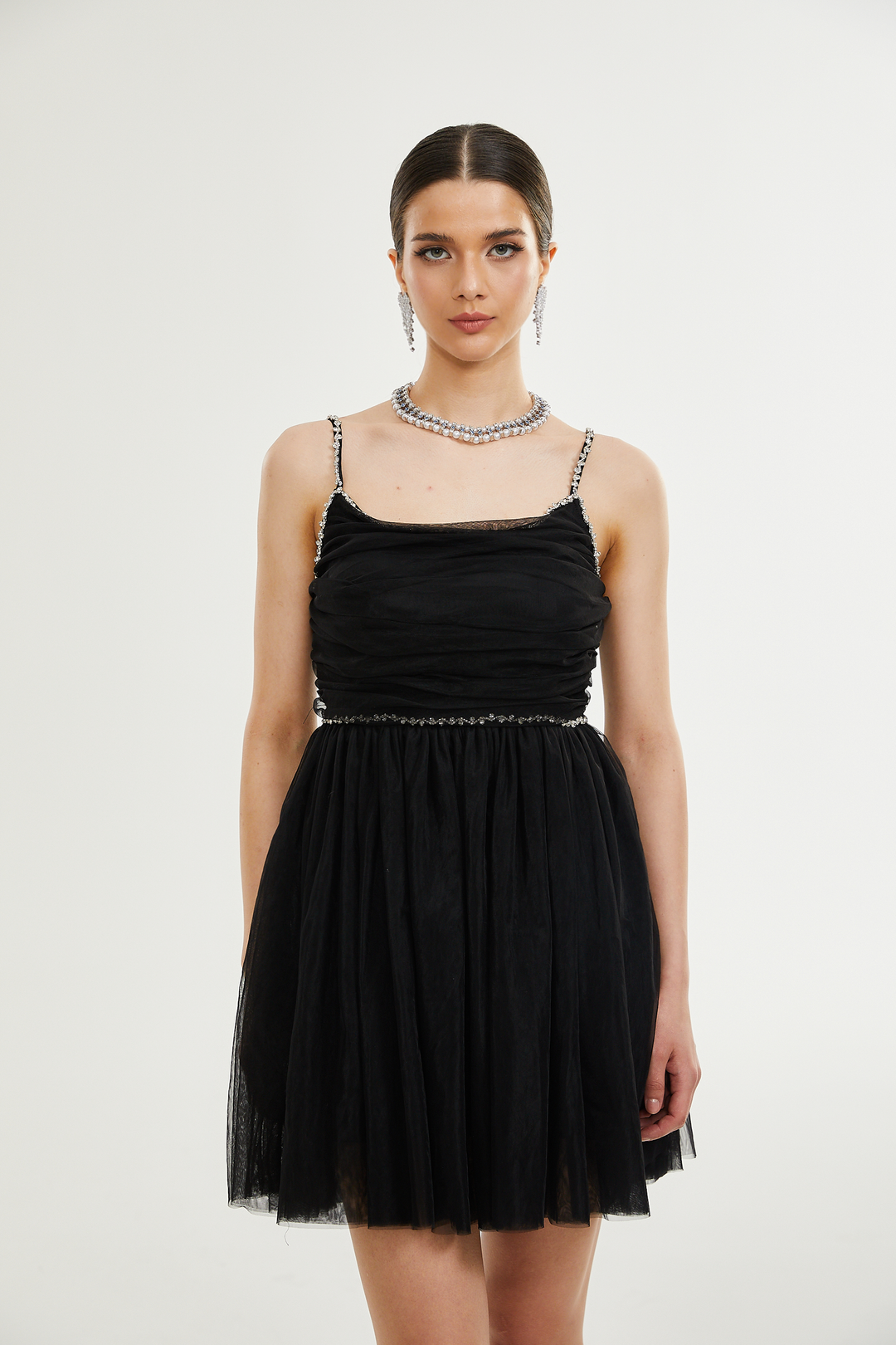 Levoire | Robe Mini En Tulle Garnie