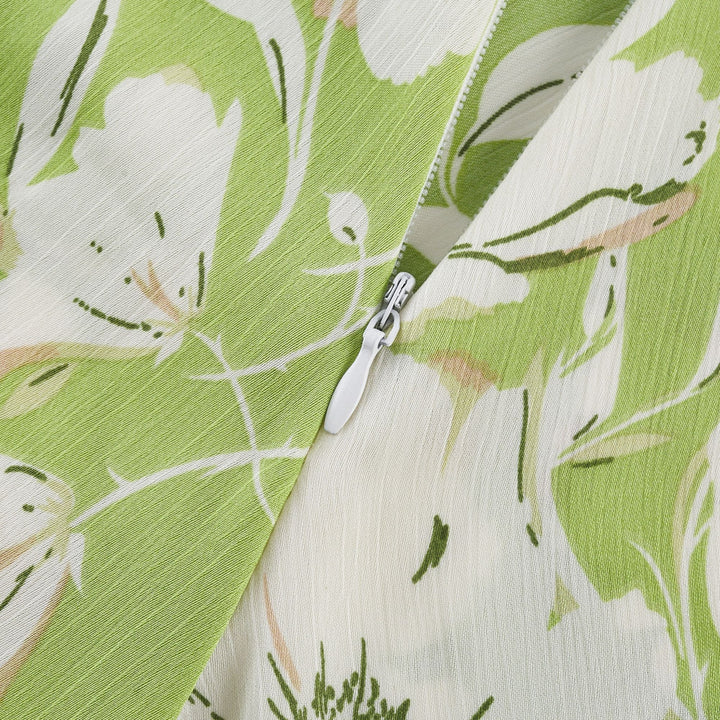 Levoire | Robe Midi Brodée De Fleurs