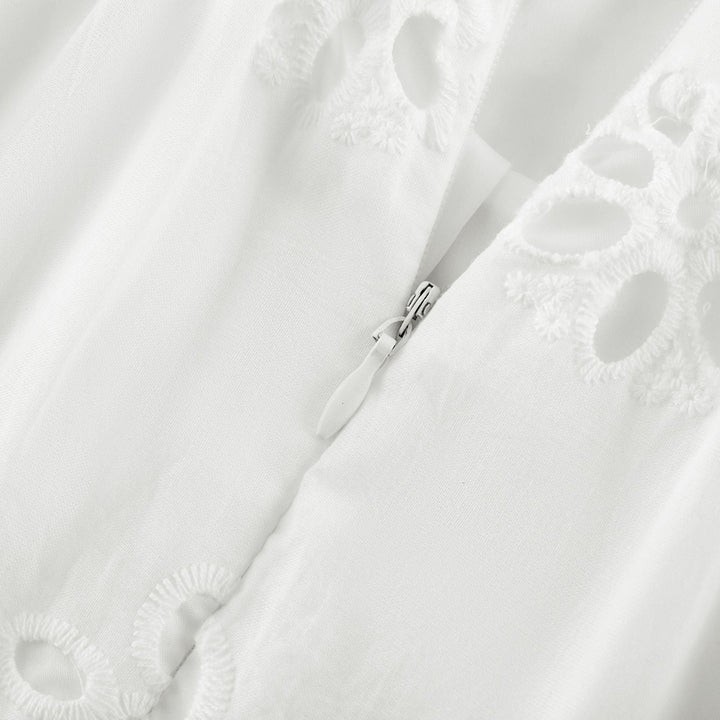 Levoire | V-Décolleté Robe Maxi Brodée