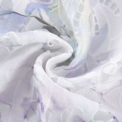 Levoire | Robe Midi À Encolure En Dentelle Imprimé Floral