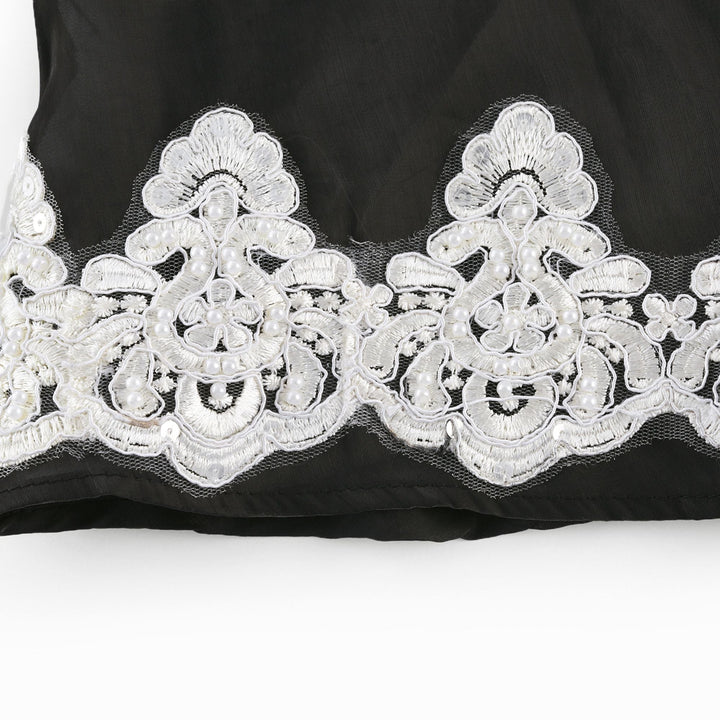 Levoire | Mini Robe Noire Décorée De Fausses Perles