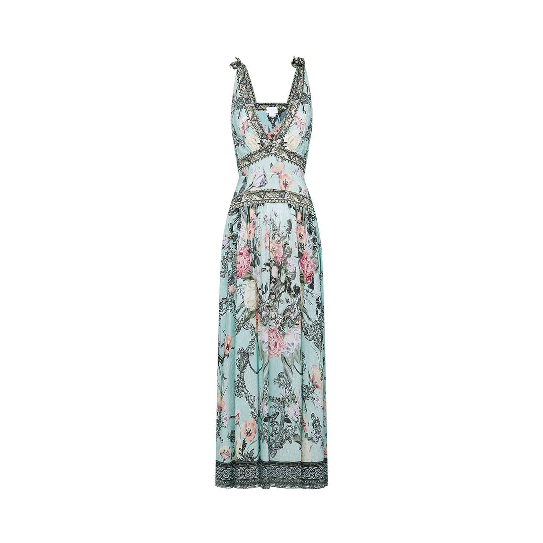 Levoire | Robe Midi À Bandes Épaules