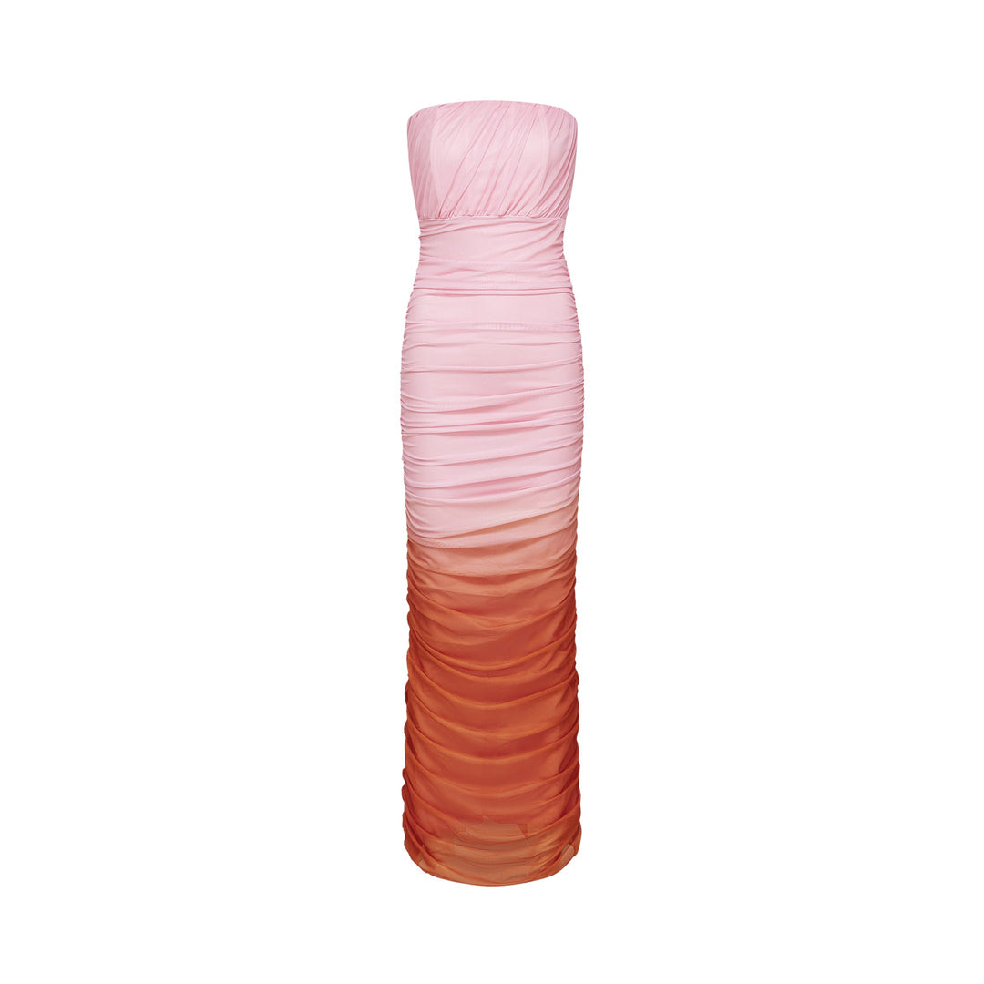 Levoire | Robe Midi Plissée Dégradé