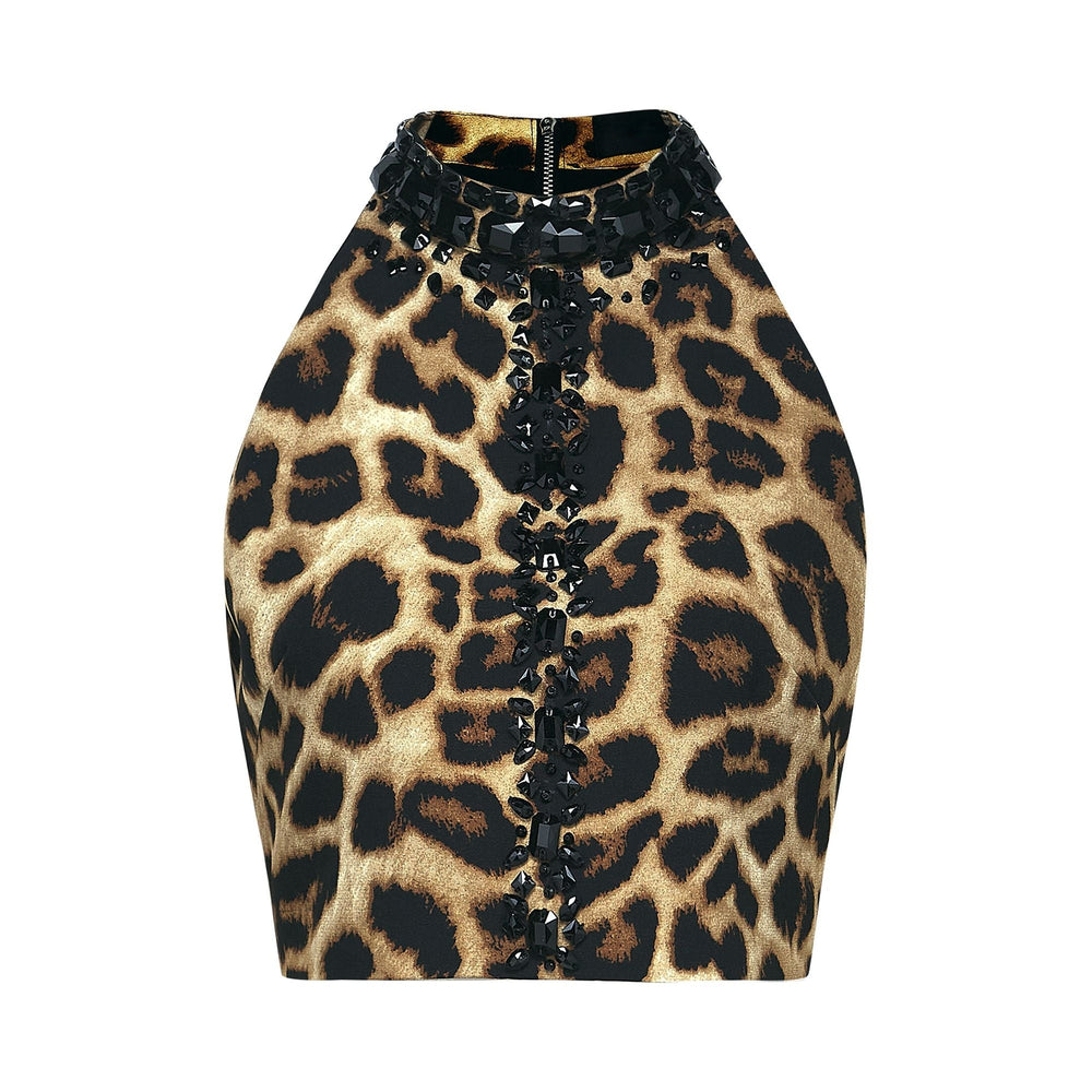 Levoire | Top Et Jupe À Motif Léopard Ensemble Assorti