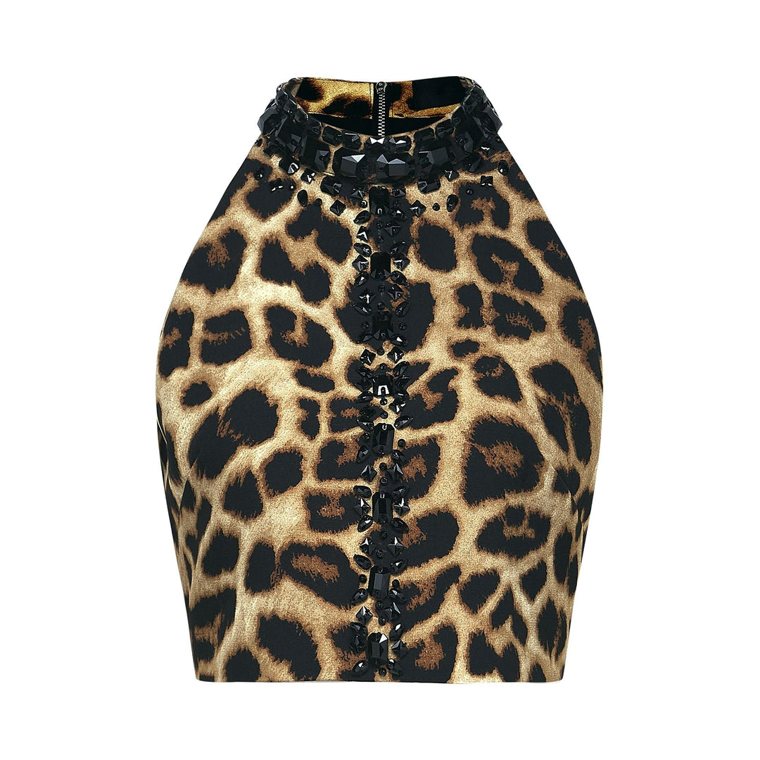 Levoire | Top Et Jupe À Motif Léopard Ensemble Assorti