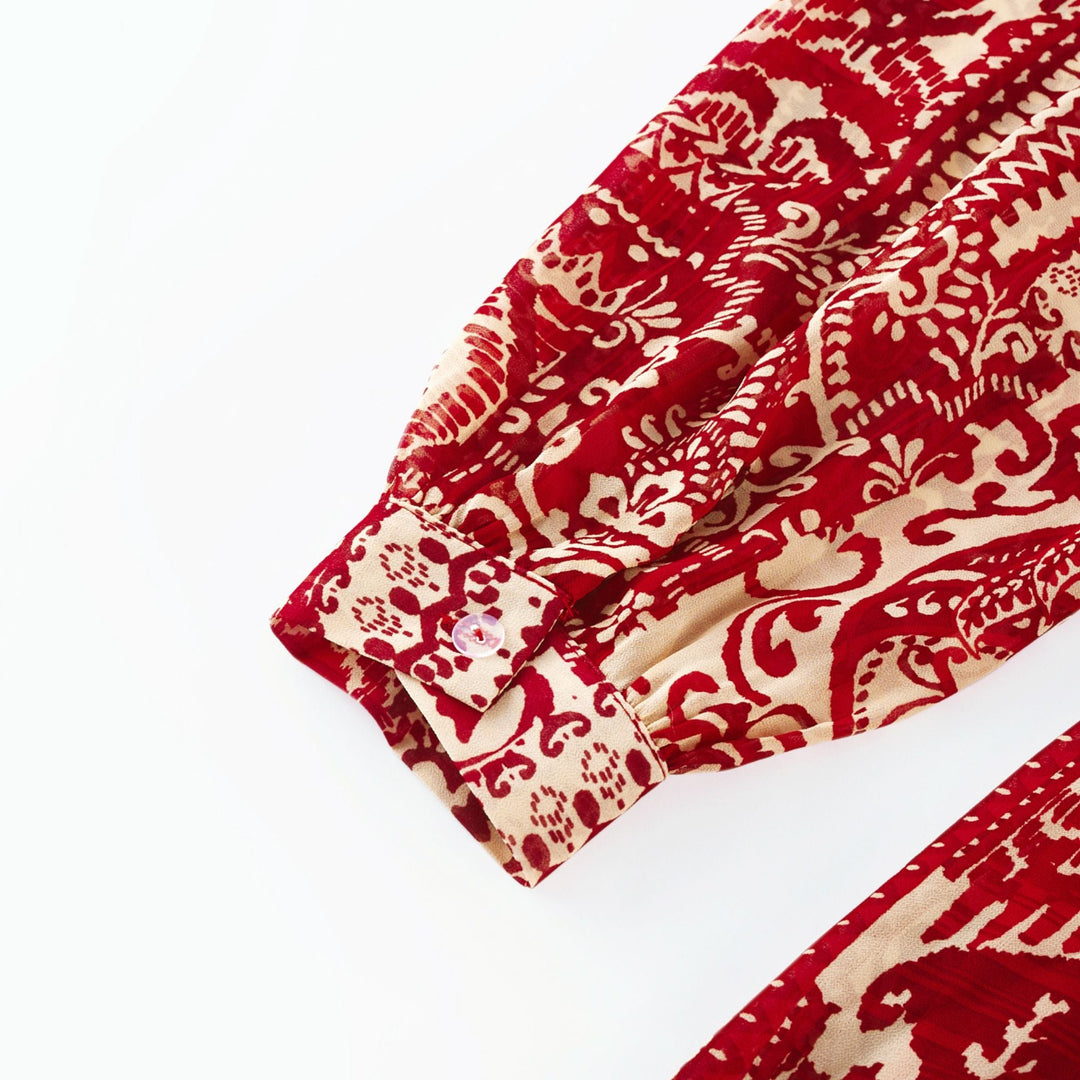 Levoire | Imprimé À Motifs Robe Midi