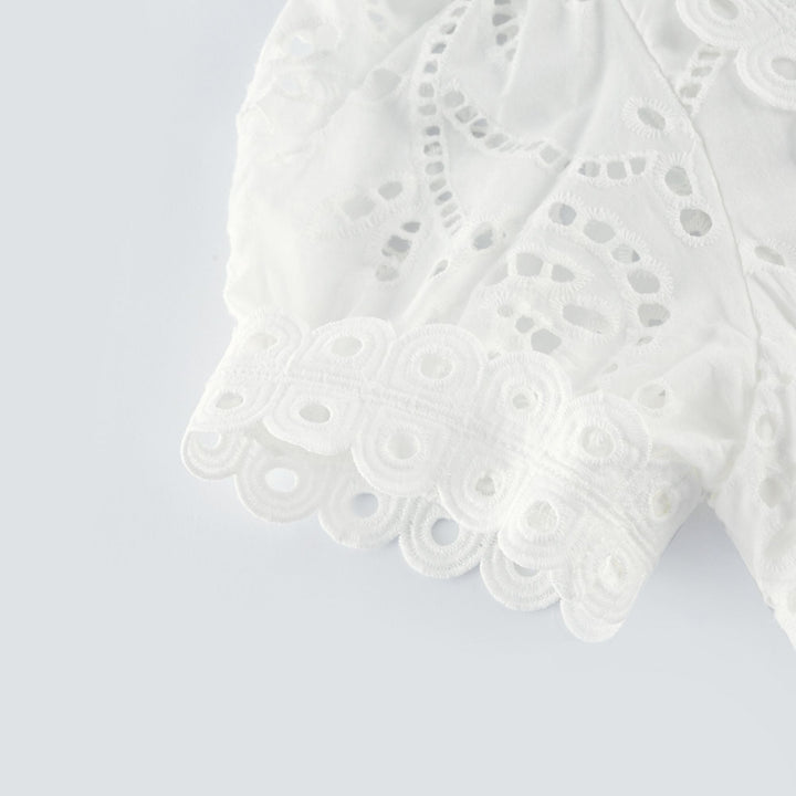 Levoire | Dentelle Découpée Semi Transparent Midi Robe