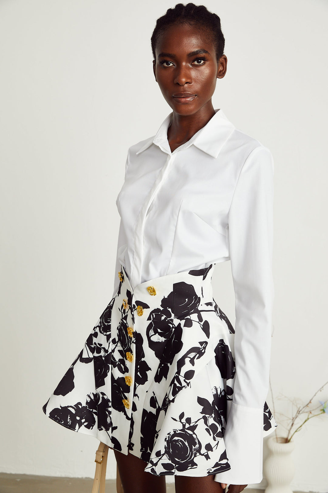 Levoire | Ensemble De Chemise Imprimée Florale & Jupe