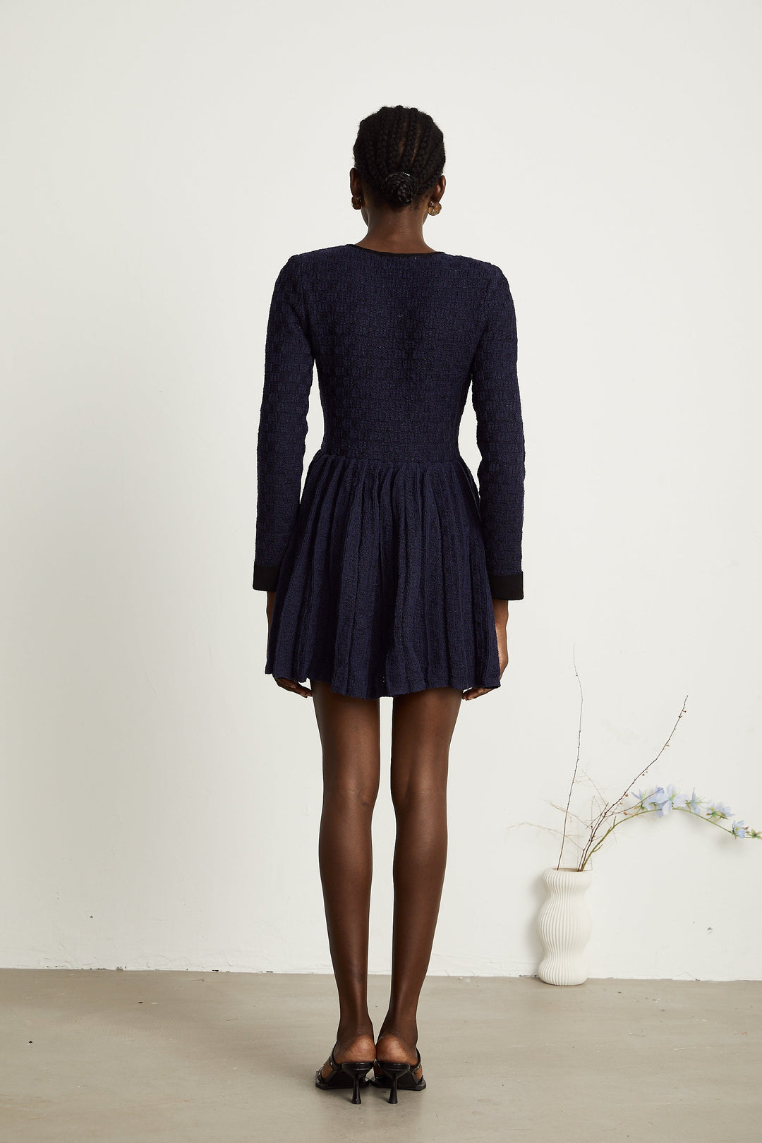 Levoire | Robe Mini Plissée En Tricot