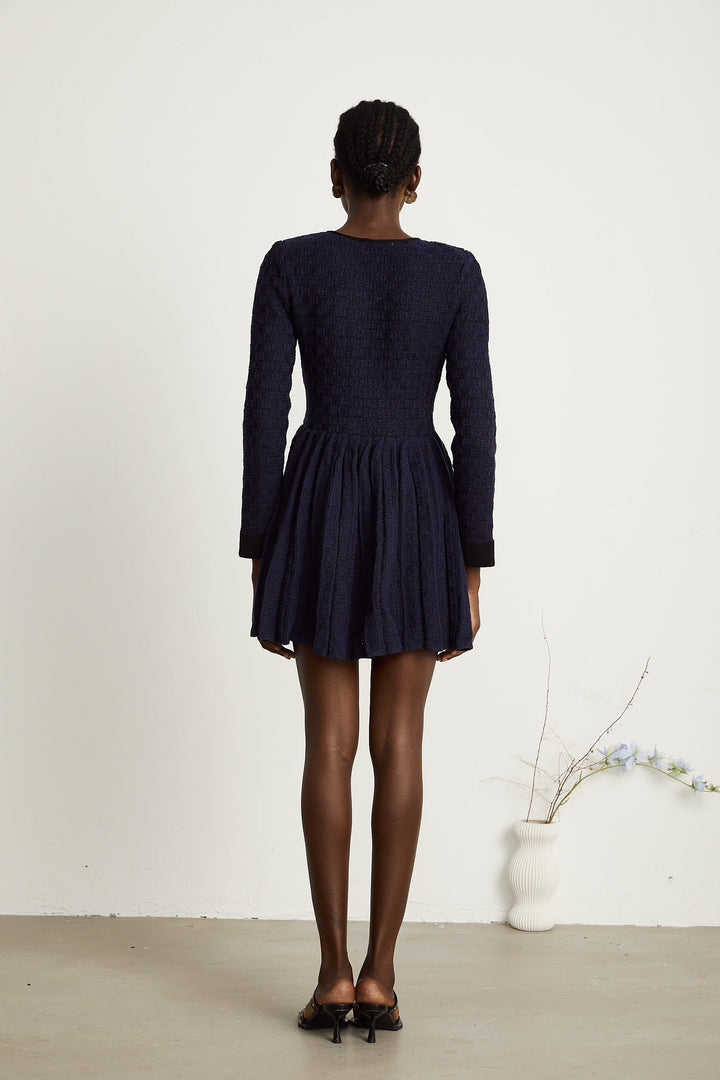 Levoire | Robe Mini Plissée En Tricot