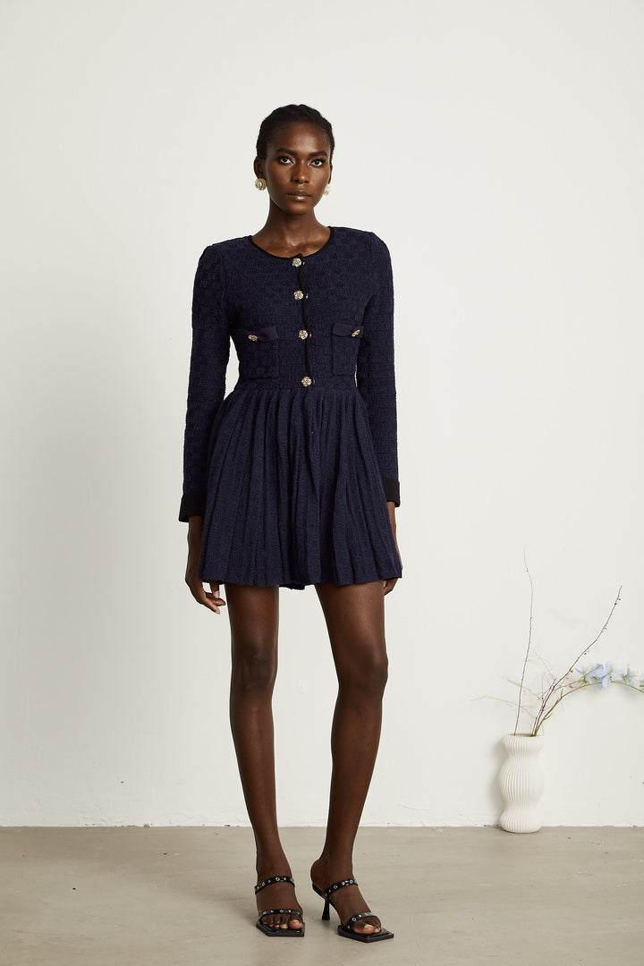 Levoire | Robe Mini Plissée En Tricot