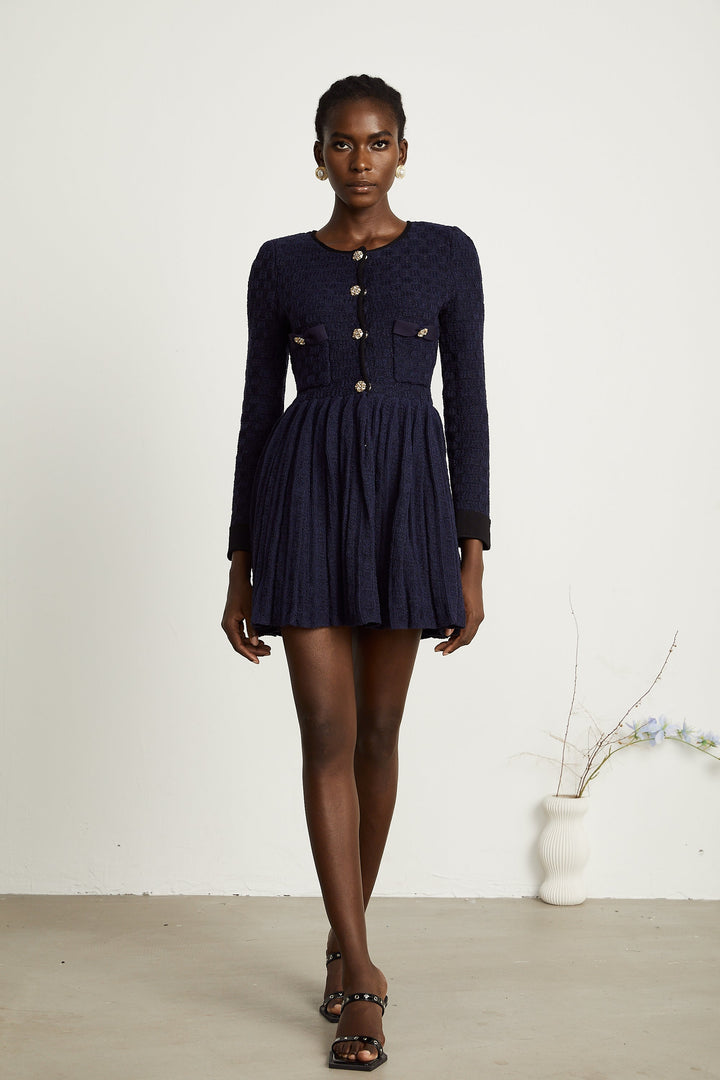 Levoire | Robe Mini Plissée En Tricot