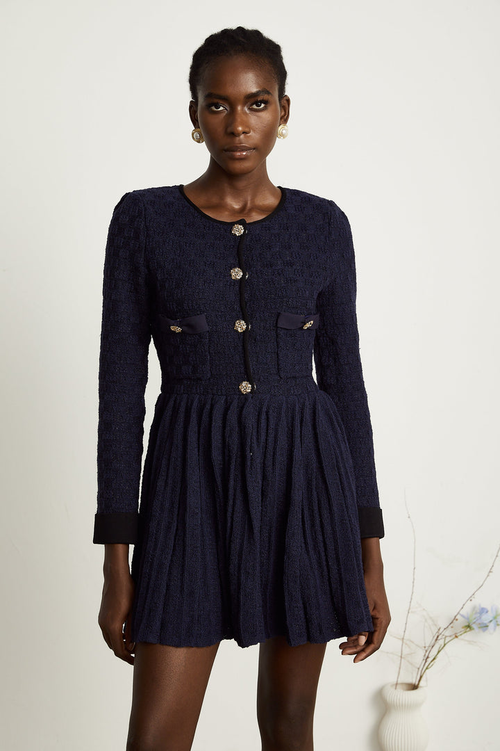Levoire | Robe Mini Plissée En Tricot