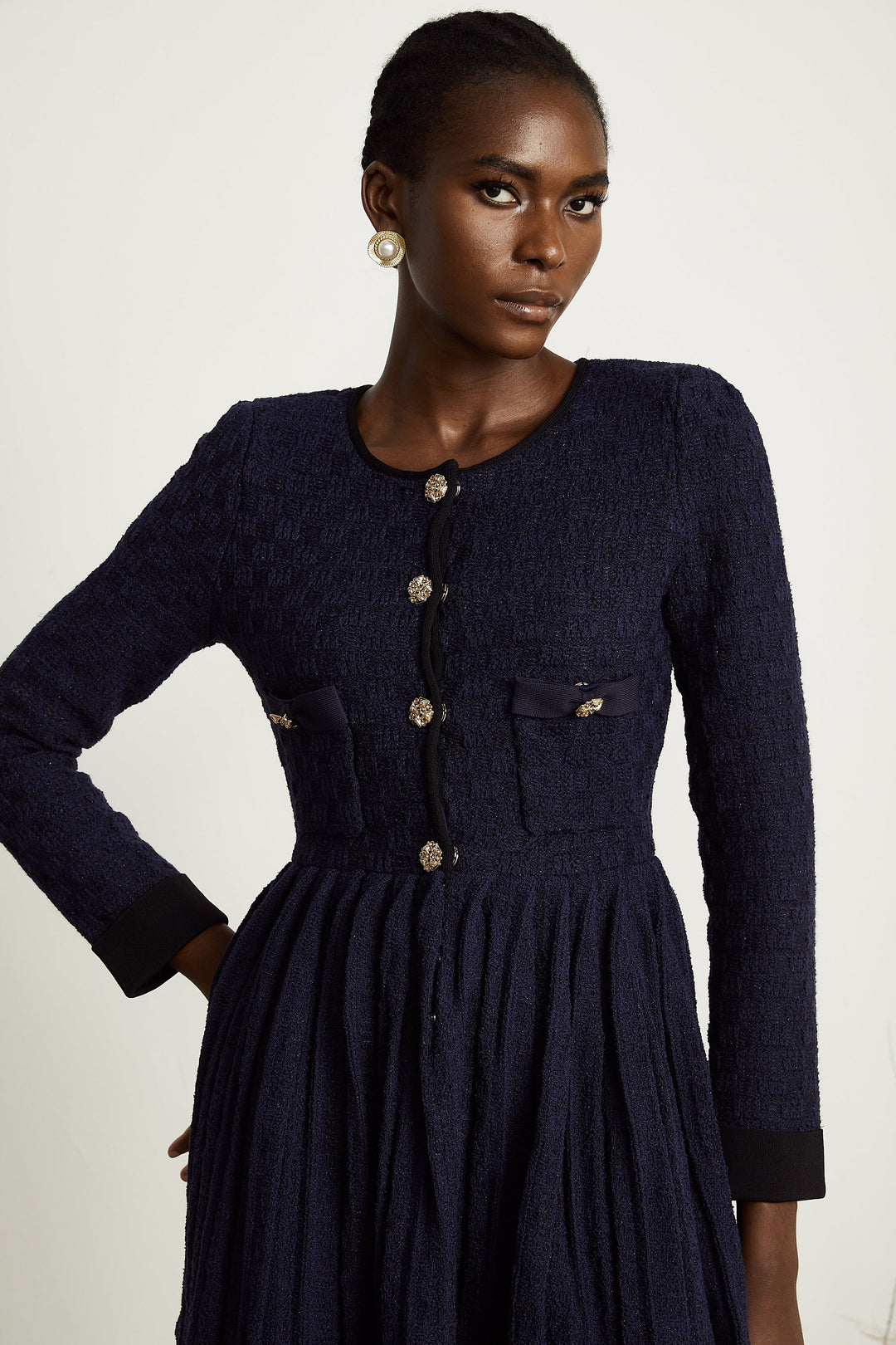 Levoire | Robe Mini Plissée En Tricot