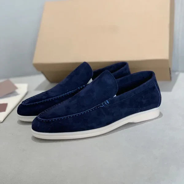 Levoire | Élégant Mocassins Bleu Nuit Bleu foncé