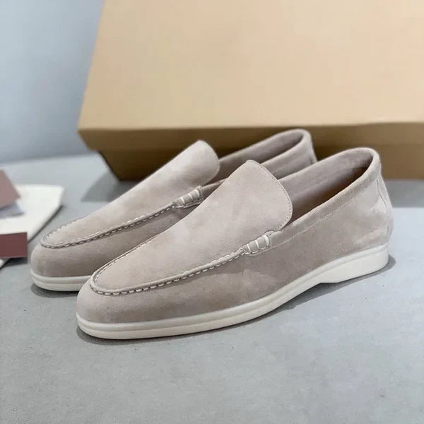 Levoire | Mocassins Élégants Gris Clair Helltgray