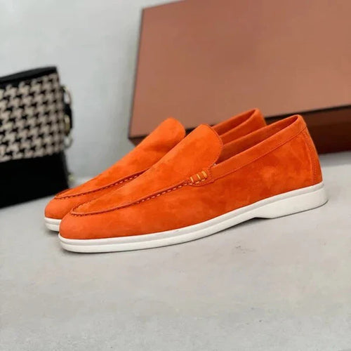 Levoire | Mocassins Orange Élégants