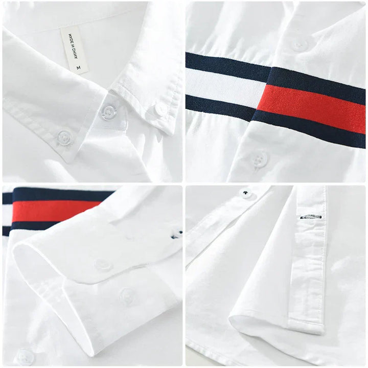 Levoire | Chemise En Patchwork Decontractee Audacieuse & Elegante Hommes