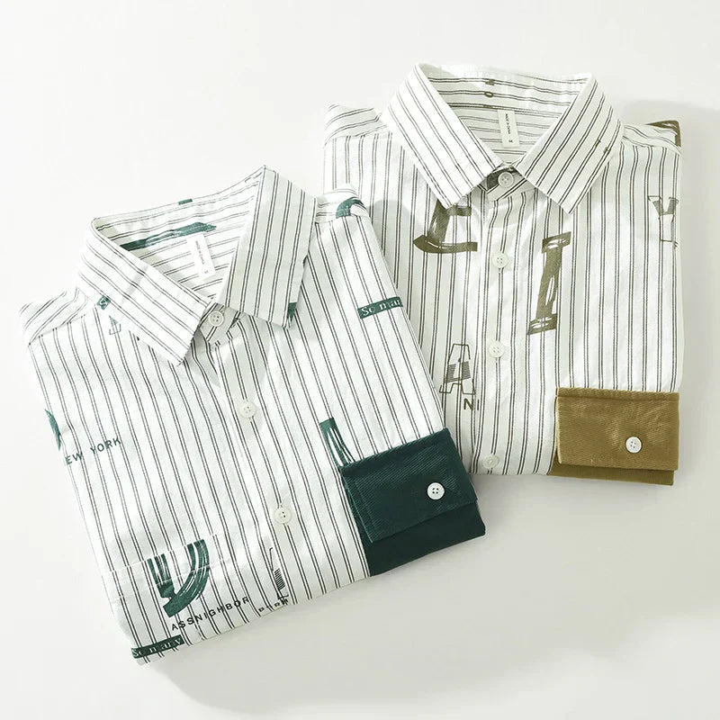 Levoire | Chemise Rayee Decontracte Hommes