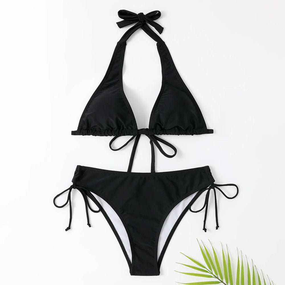 Levoire | Ensemble De Bikini Chic Avec Détails Enroulés Pour Femmes