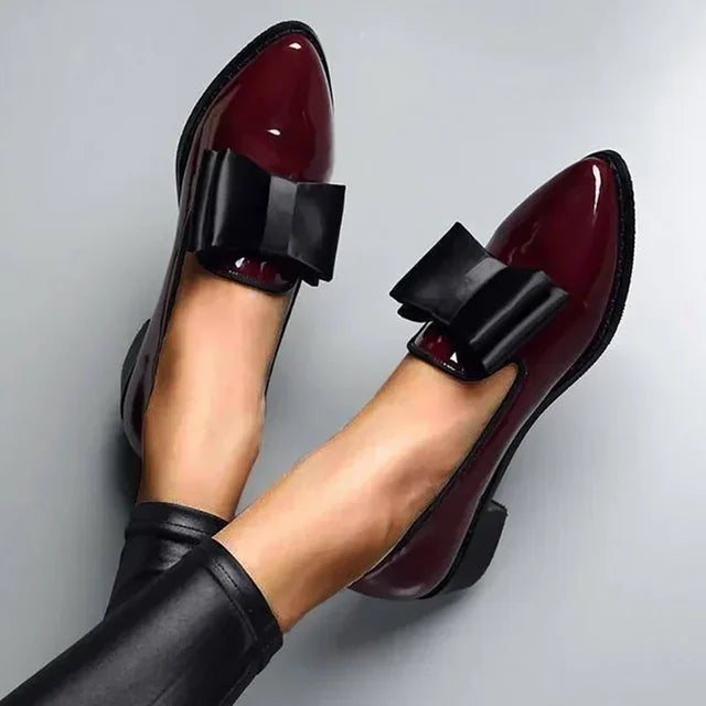Levoire | Élégant Mocassin Pour Femmes Vin Rouge