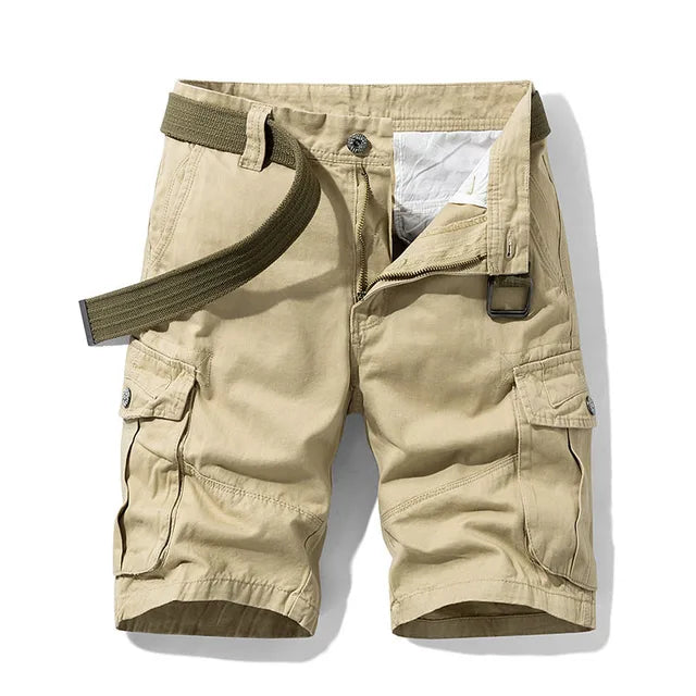 Levoire | Shorts cargo pratiques avec de nombreuses poches Kaki