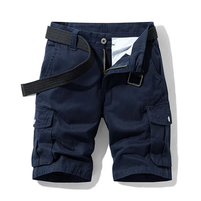 Levoire | Shorts cargo pratiques avec de nombreuses poches Bleu foncé