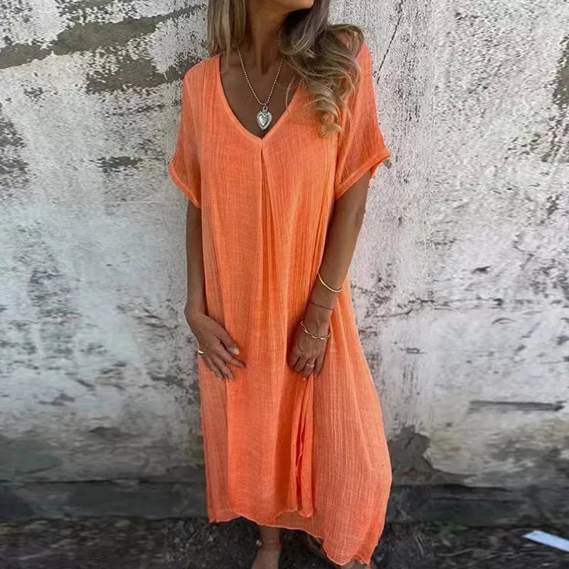Levoire | Robe De Plage Légère Orange