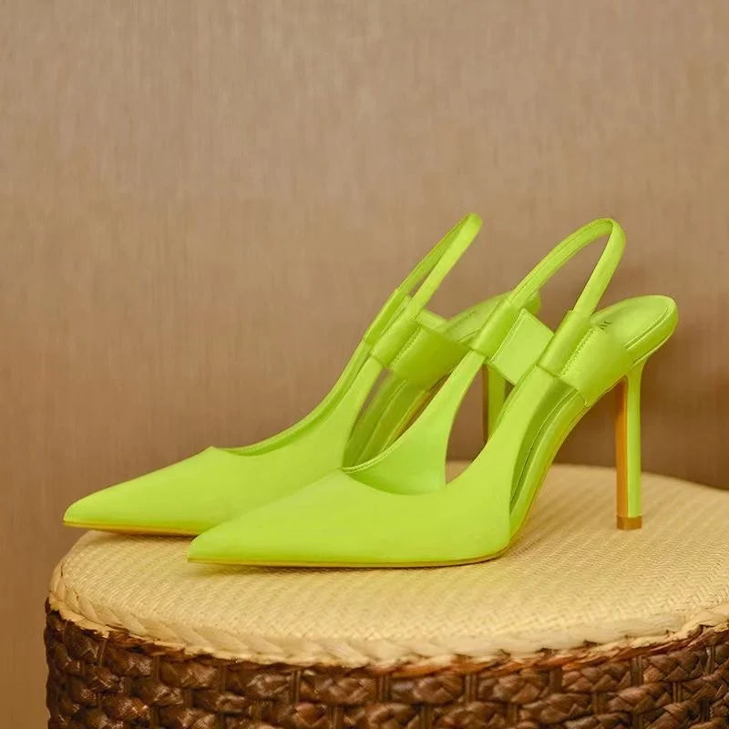 Levoire | Escarpins Slingback Élégants Vert