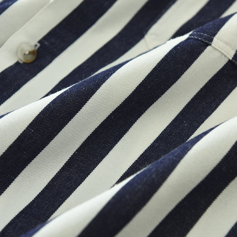 Levoire | Chemise Decontractee À Rayures Confortable Hommes