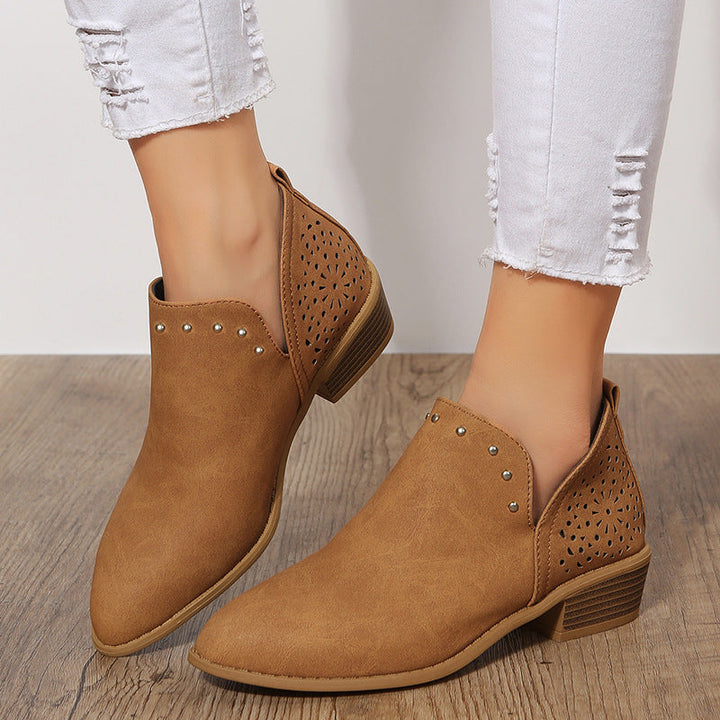 Levoire | Bottines Creuses À Bout Pointu Marron