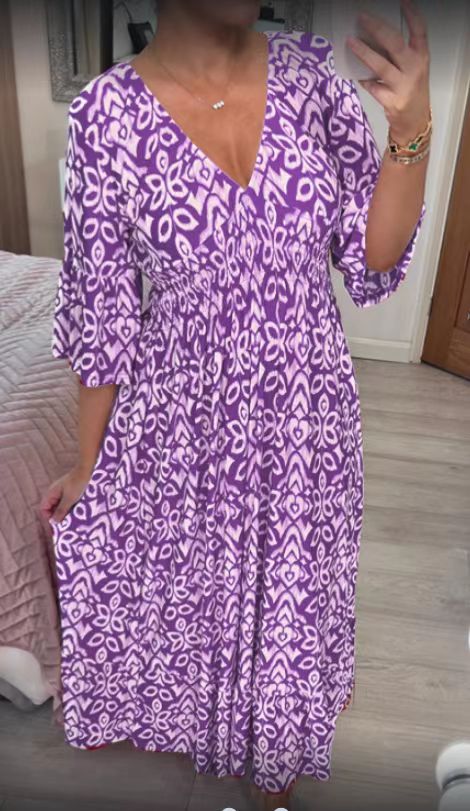 Levoire | Robe longue imprimée Viola