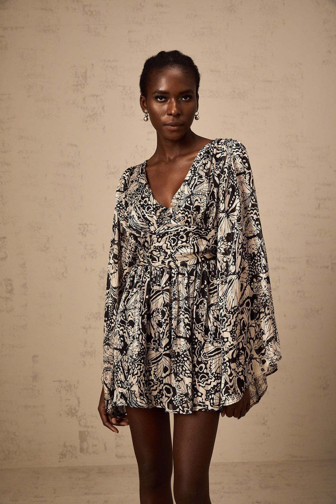 Levoire | Imprimé À Motif Robe Mini À Encolure En V