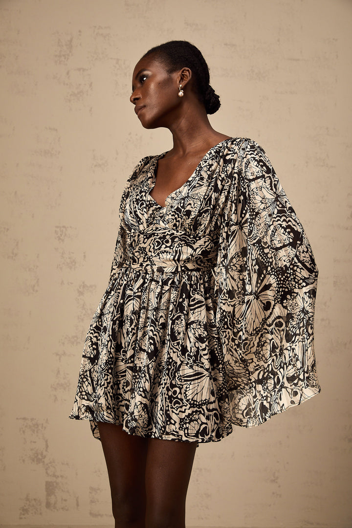Levoire | Imprimé À Motif Robe Mini À Encolure En V