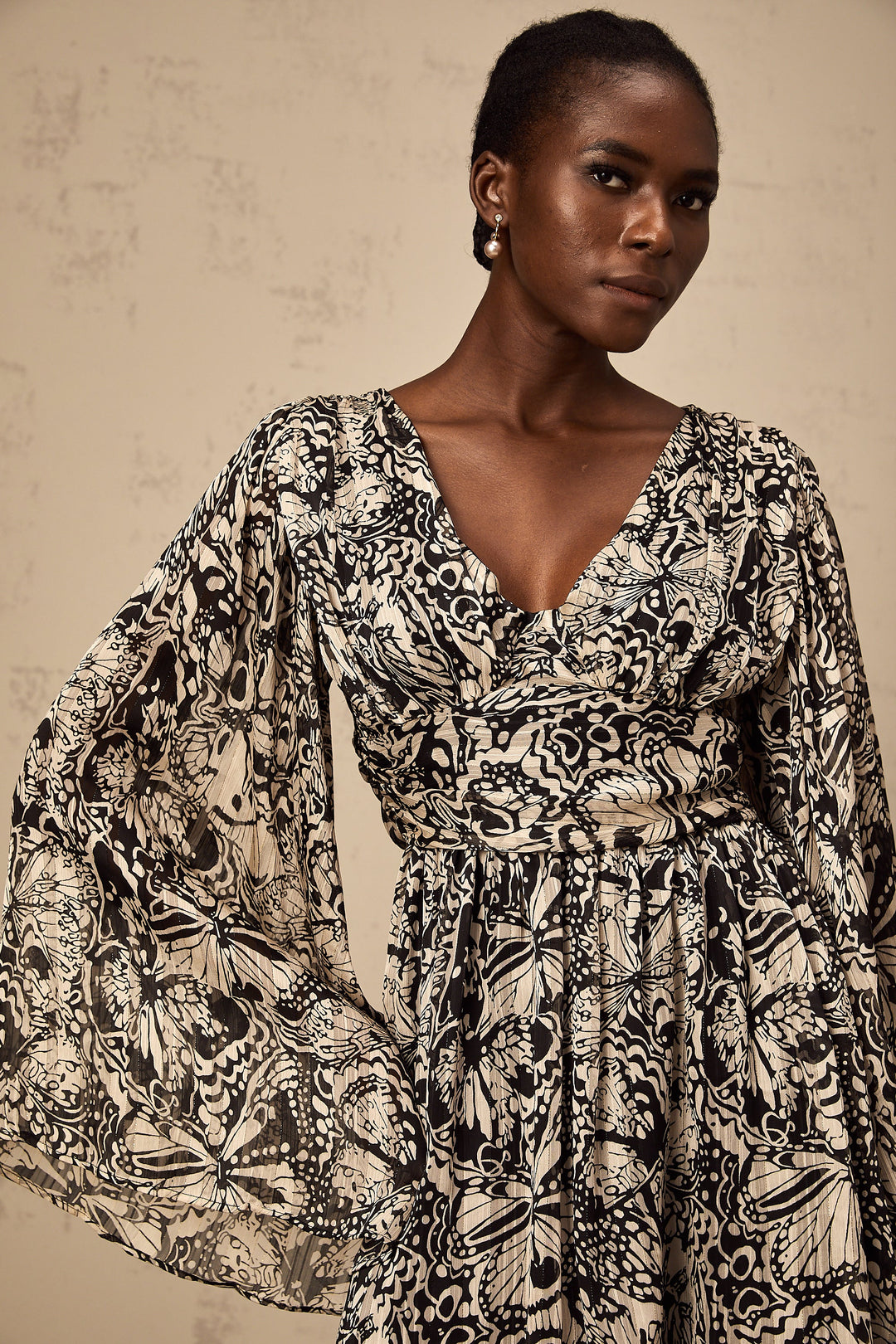 Levoire | Imprimé À Motif Robe Mini À Encolure En V