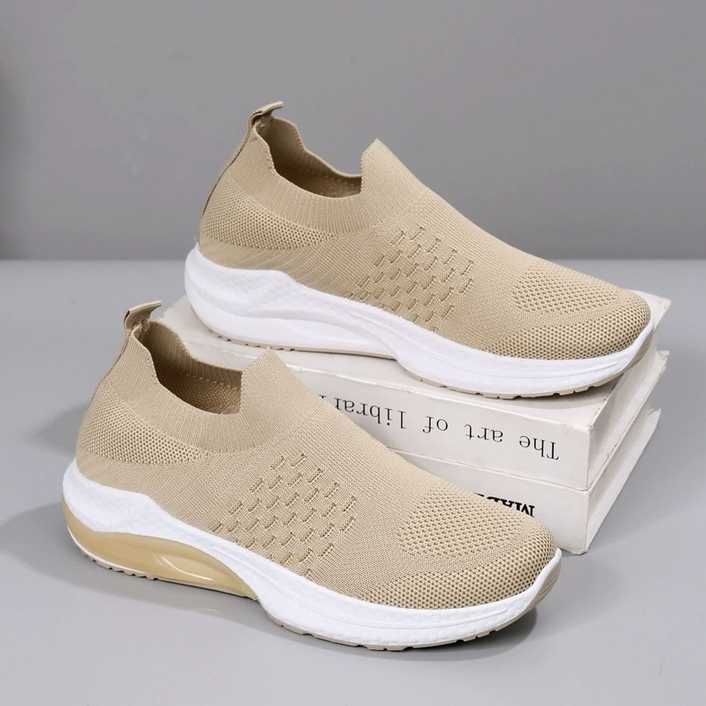 Levoire | Chaussure Aérée À Semelle Épaisse Pour Femmes Beige