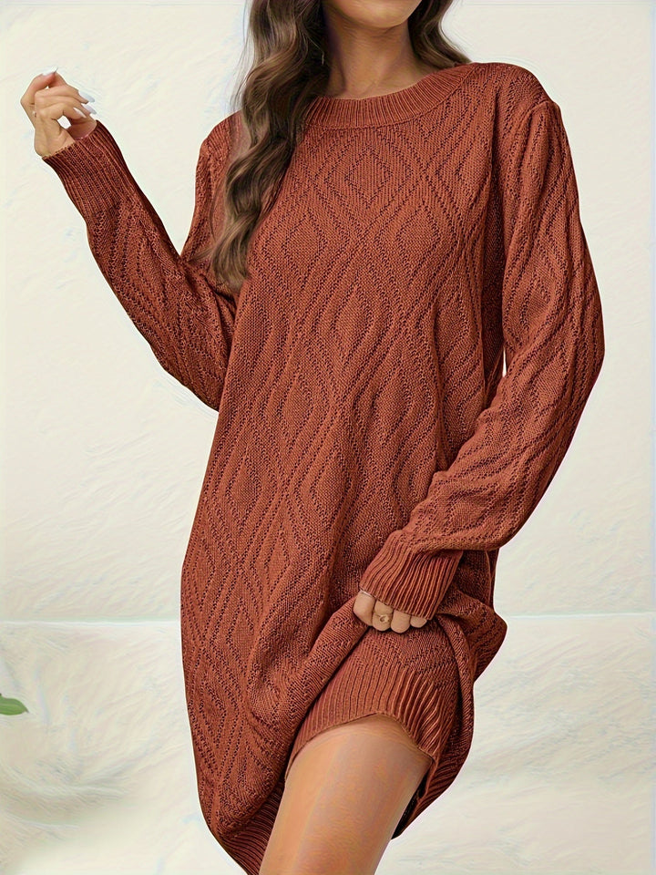 Levoire | Robe Col Rond Avec Cache-Peau Orange-Rouge