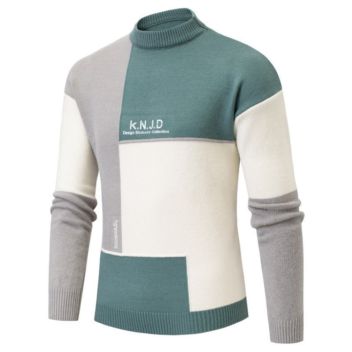 Levoire | Pull Pour Hommes Moderne Avec Design Graphique Vert