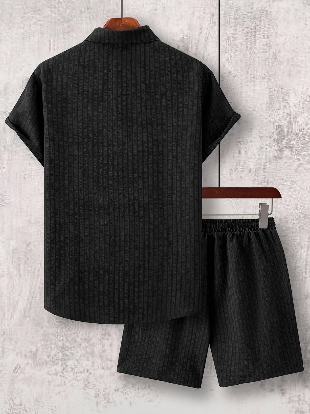 Levoire | Chemise Rayée À Revers Et Shorts Coordonnés