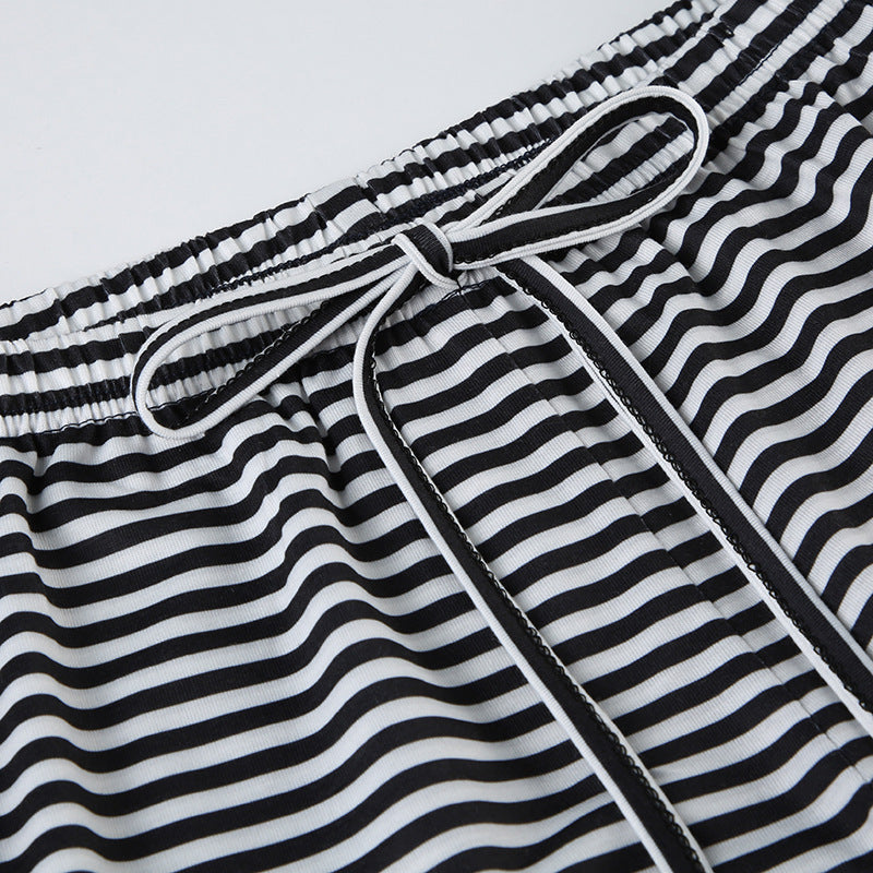 Levoire | Pantalon Rayé Tendance Pour Un Look Frais