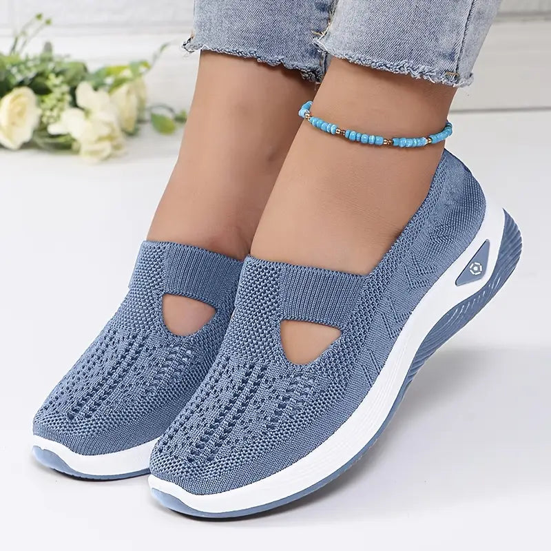 Levoire | Sneakers Orthopédiques Respirants À Enfiler Pour Femmes Bleu
