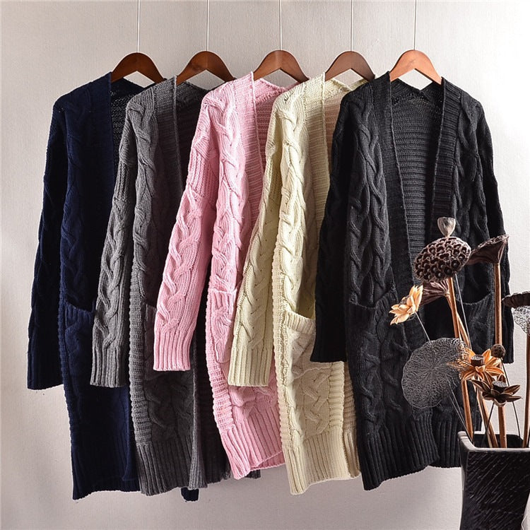 Cardigan pour femmes à manches longues avec poches intégrées Levoire