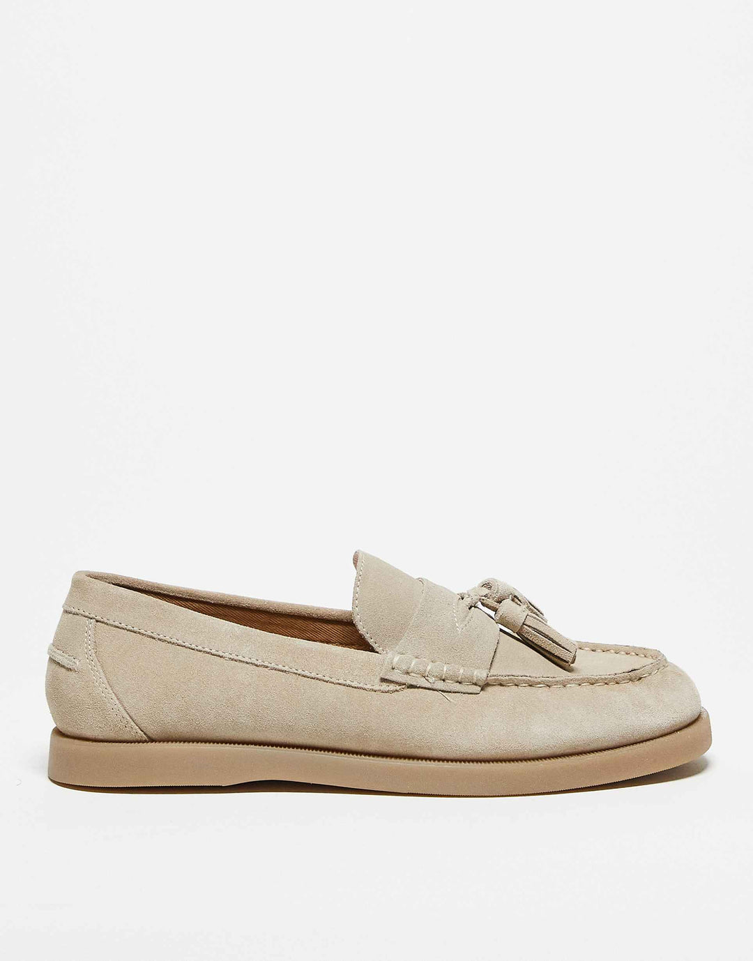 Levoire | Chaussettes en laine de haute qualité avec des loafers et un détail à pompon Beige
