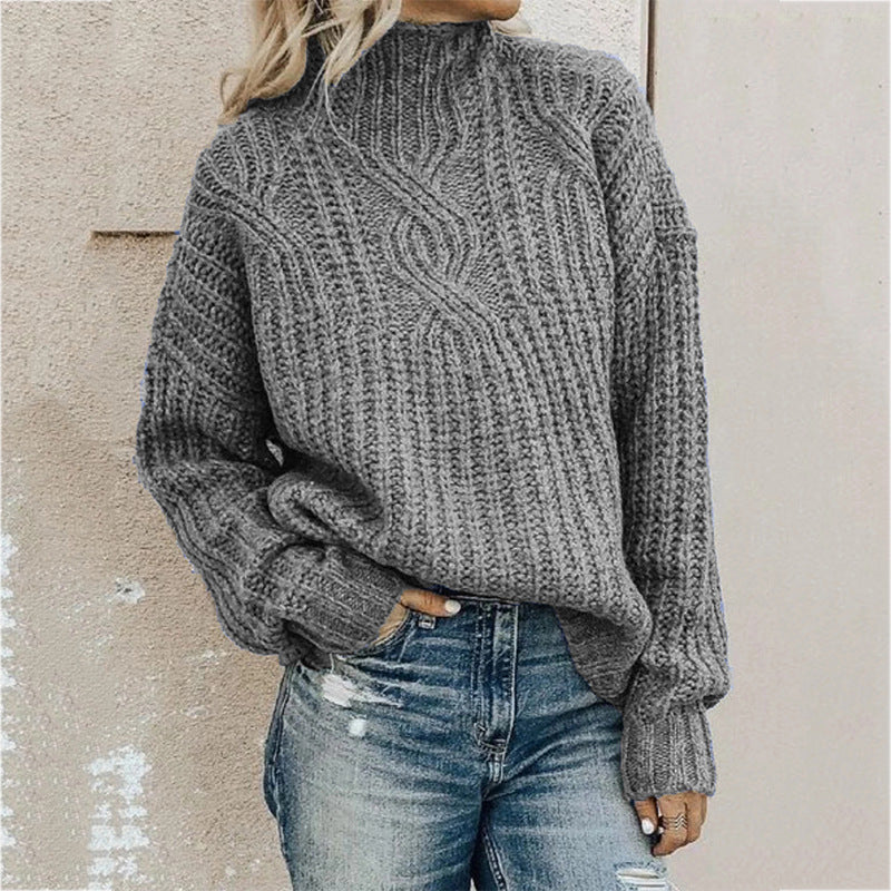 Levoire | Surdimensionné Pull À Col Roulé Gris