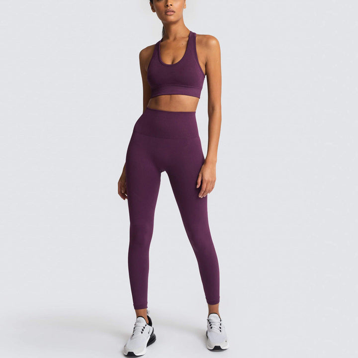 Levoire | Ensemble De Gym Sans Manches Pour Les Effets De Levage Et De Sculptage Lila Rouge